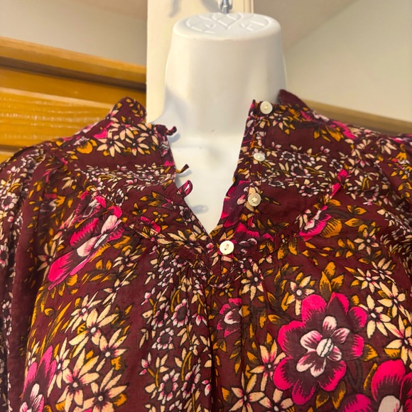 Anthropologie Florile Cotton Avrile Blouse XS NWOT - Picture 10 of 13